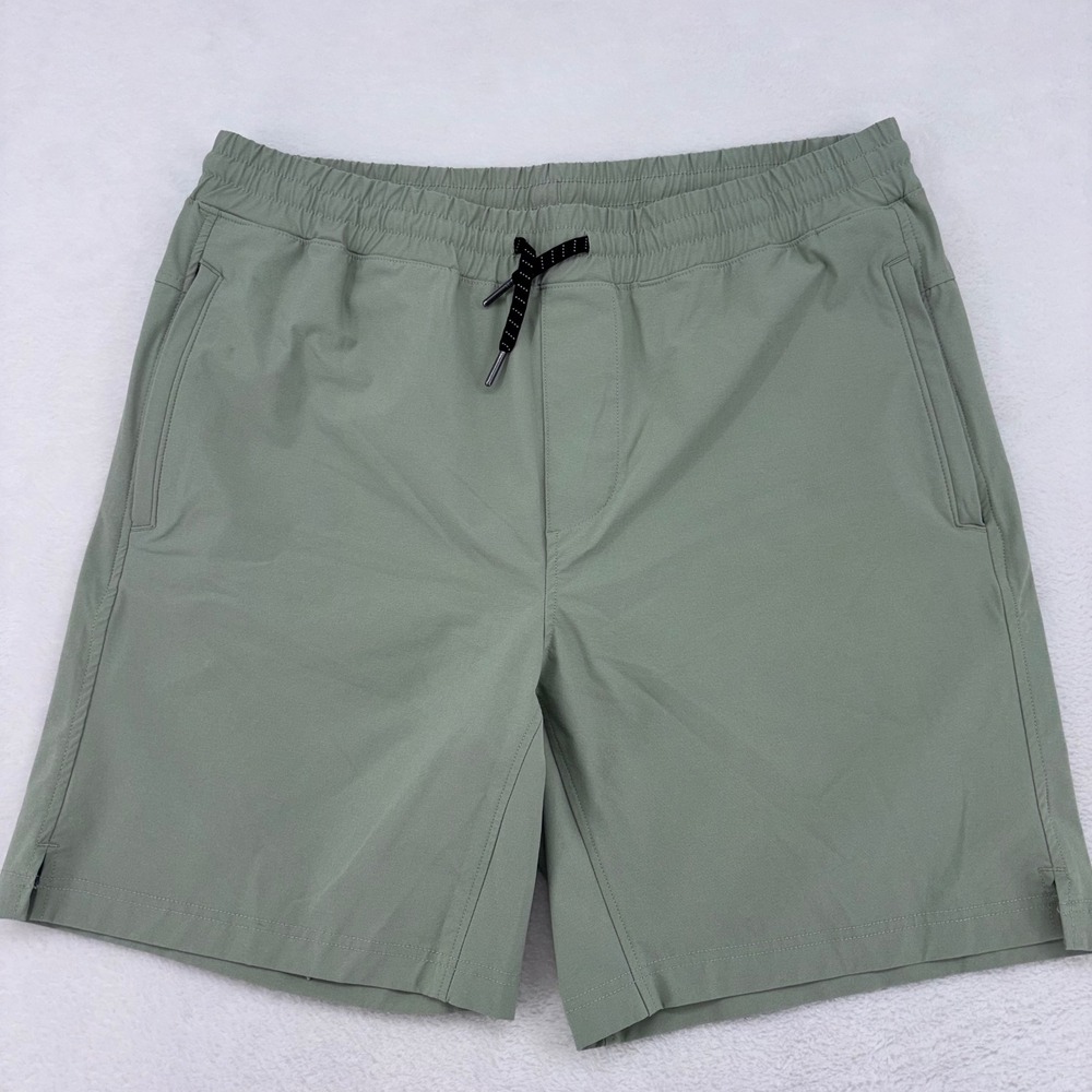 01.ALGO Performance Shorts Mens Large Desert Sage Green Athletic Hiking MGA10133
